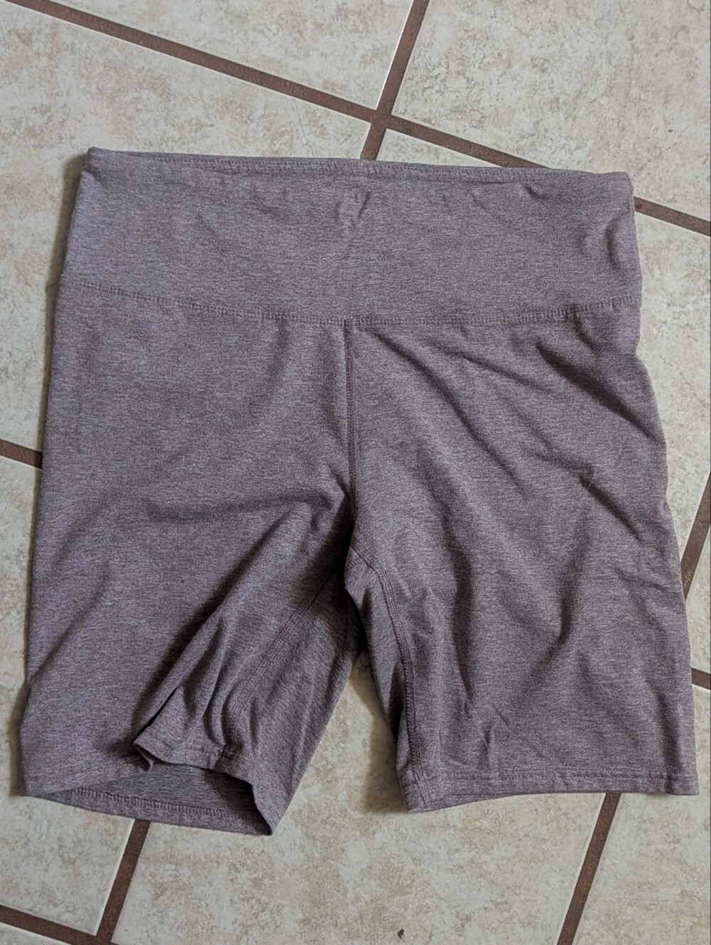 Zobha Mauve Heather High-Waist Athletic Shorts